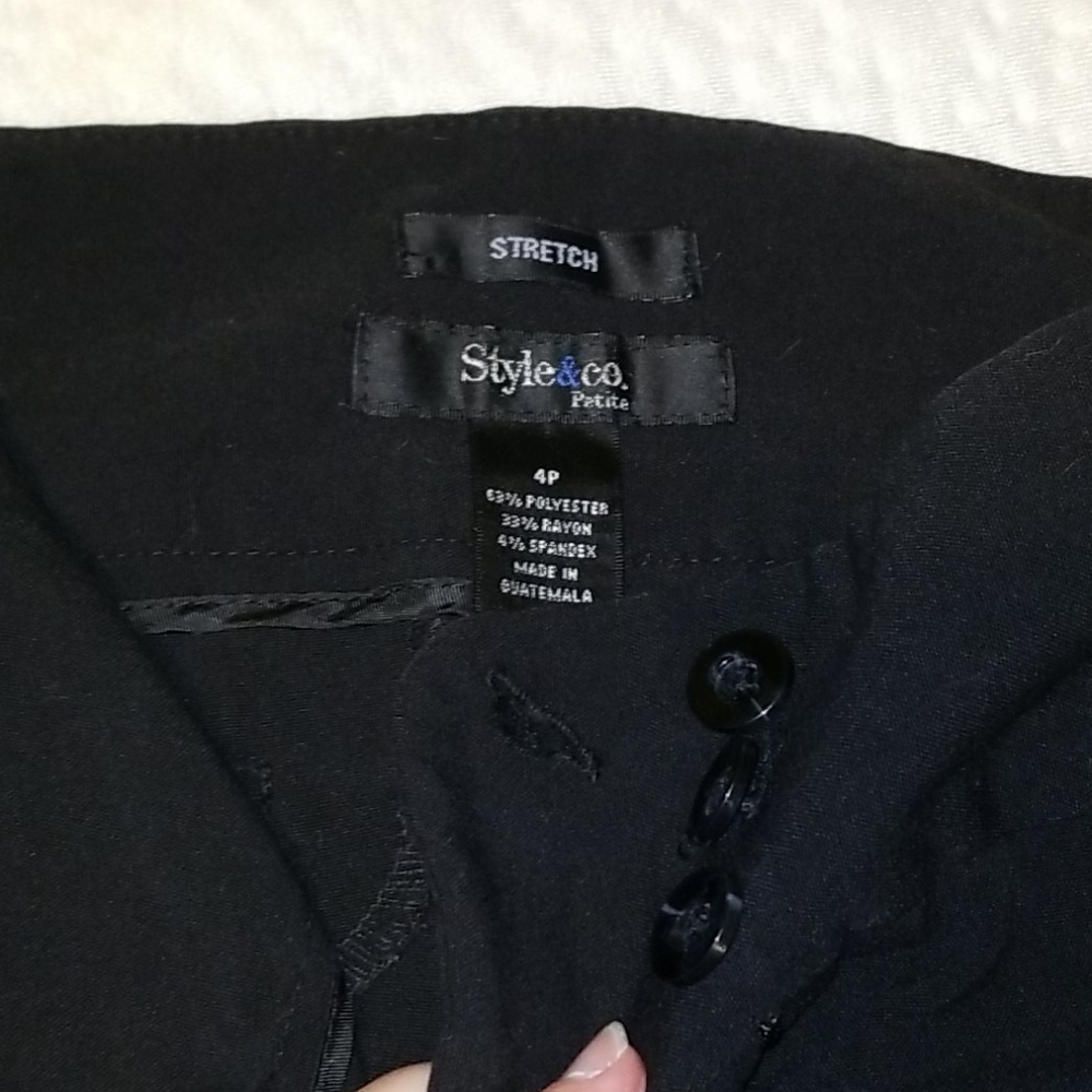 Black petite dress pants for interview, office